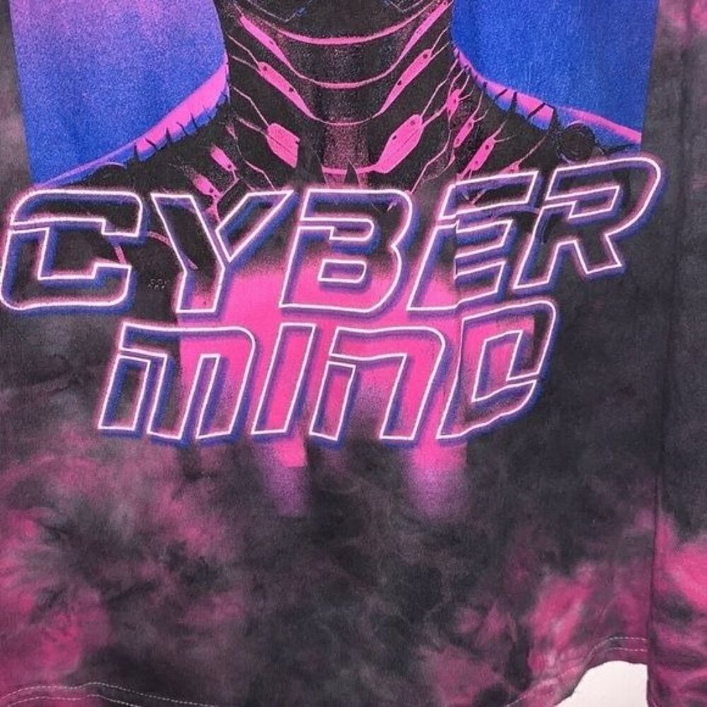 Cybermind Tie-Dye Graphic T-Shirt L - Picture 4 of 8